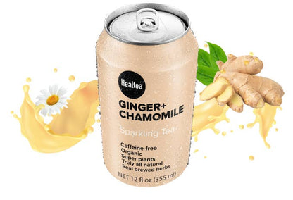 Organic Ginger & Chamomile Sparkling Premium Botanical Infusion