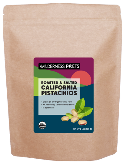 Organic California Pistachios, Roasted & Salted