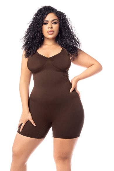 Seamless Full Bodysuit Cocoa