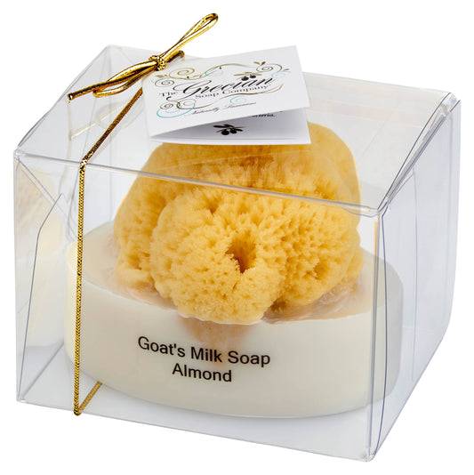 Goat's Milk Soap with a Natural Sea Sponge