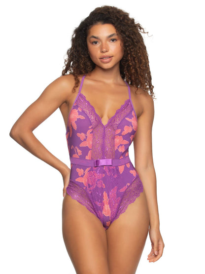 Henny Micro & Lace Bodysuit - Cabana Floral