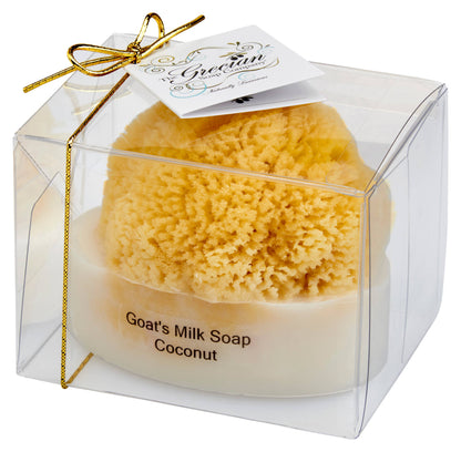 Goat's Milk Soap with a Natural Sea Sponge