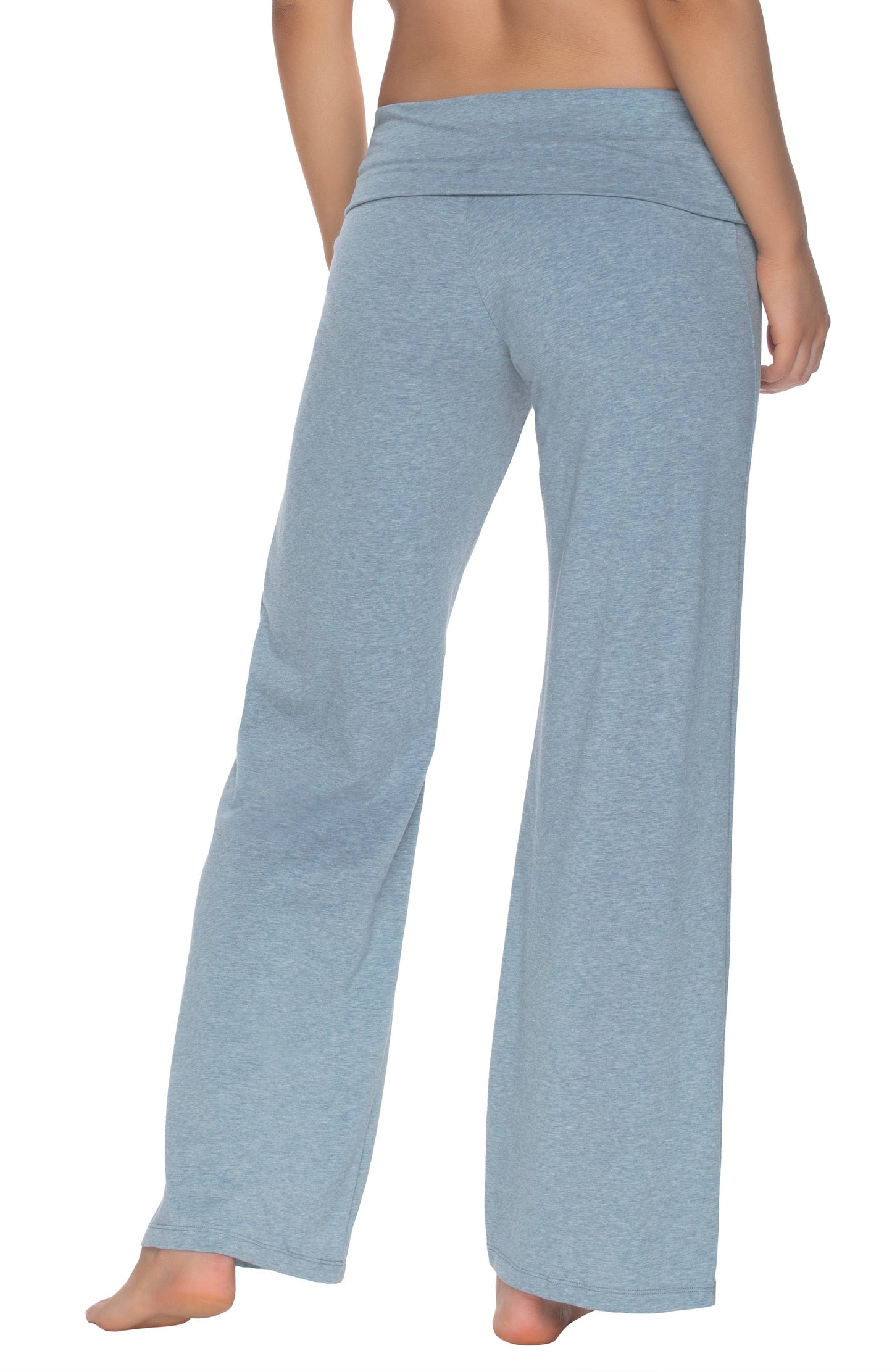 Organic Cotton Stretch Wide Leg Roll Over Pant