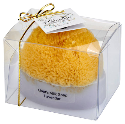 Goat's Milk Soap with a Natural Sea Sponge