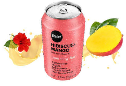 Organic Hibiscus & Mango Sparkling Premium Botanical Infusion