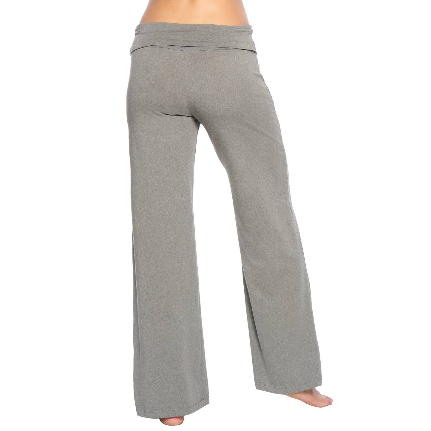 Organic Cotton Stretch Wide Leg Roll Over Pant