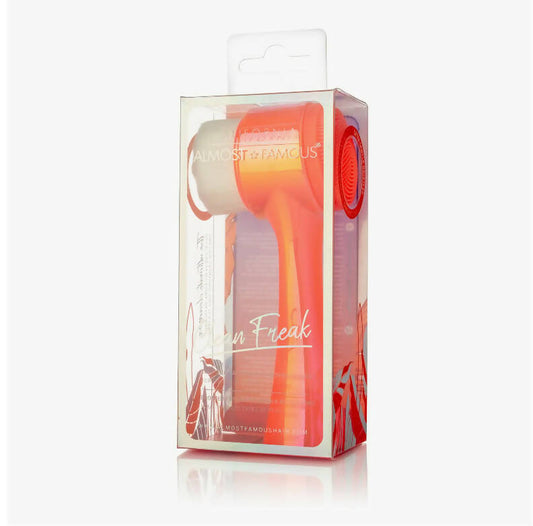 "Clean Freak" 2in1 Cleanse & Exfoliate Brush -Coral Pink Color