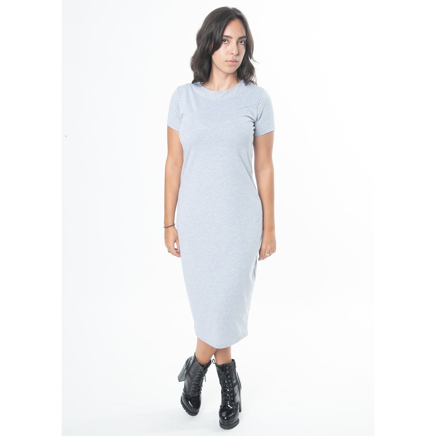 Midi Cotton T-Shirt Style Dress