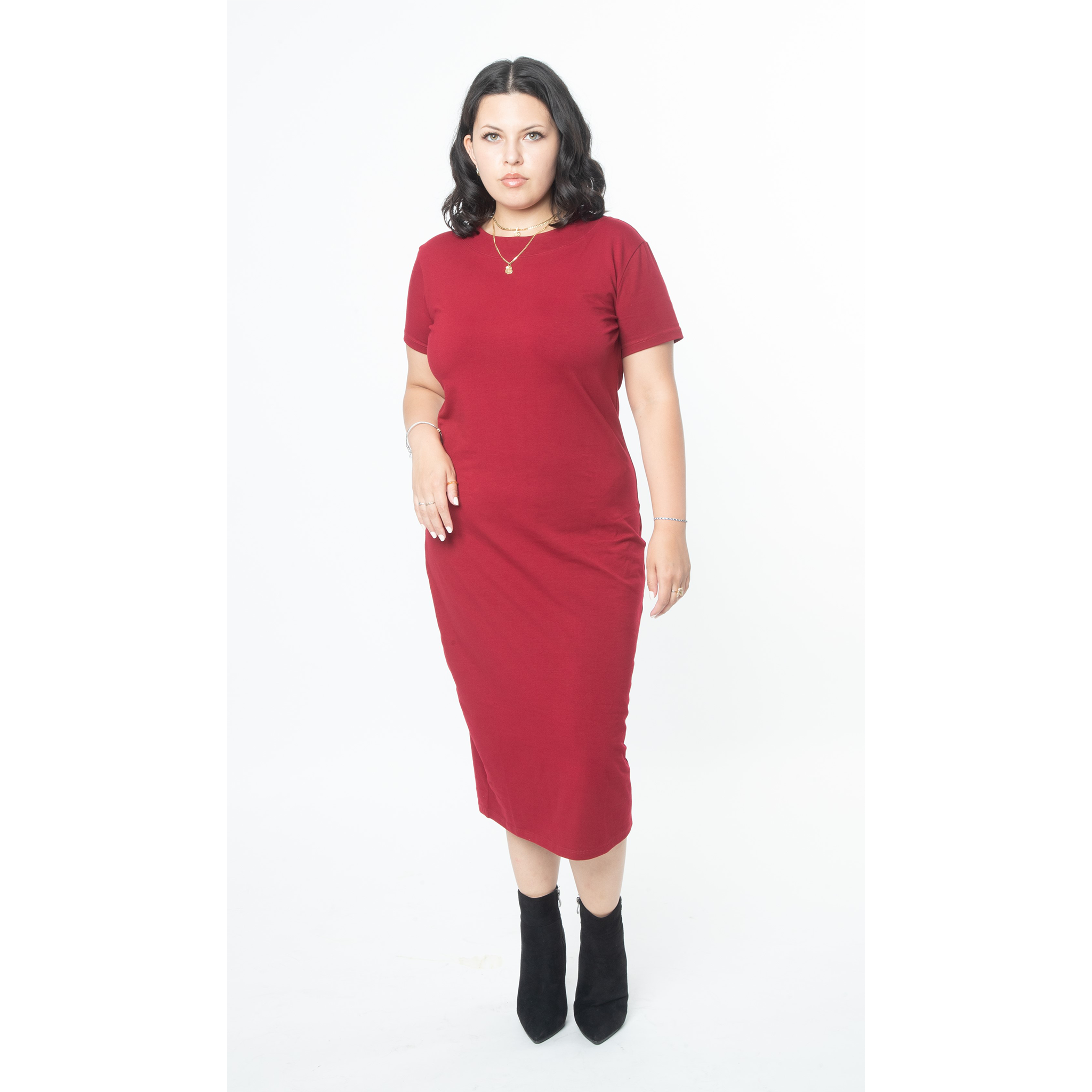 Midi Cotton T-Shirt Style Dress